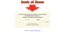 Tablet Screenshot of bankofhome.com